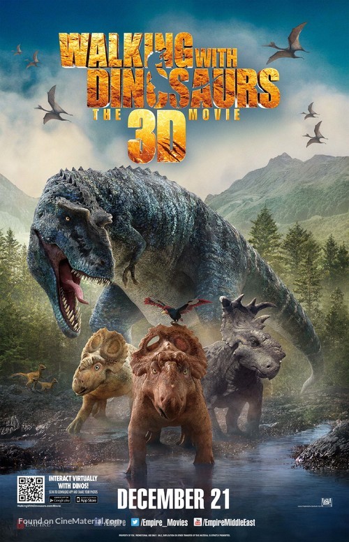 Walking with Dinosaurs 3D - Lebanese Movie Poster