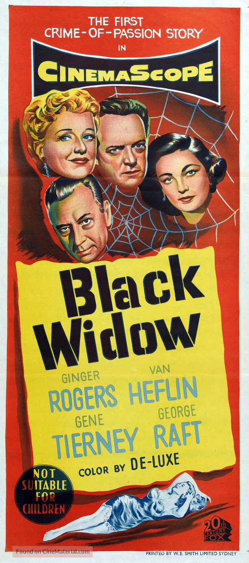 Black Widow - Australian Movie Poster