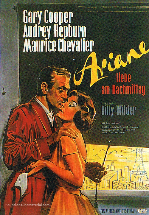 Love in the Afternoon - German Movie Poster