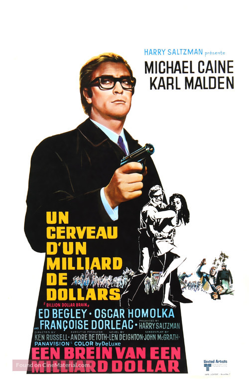Billion Dollar Brain - Belgian Movie Poster