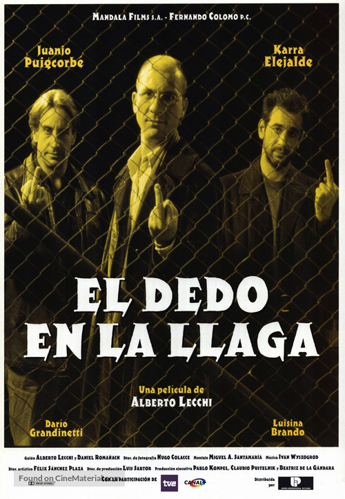 El dedo en la llaga - Spanish Movie Poster