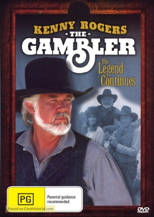 Kenny Rogers as The Gambler, Part III: The Legend Continues - Australian DVD movie cover