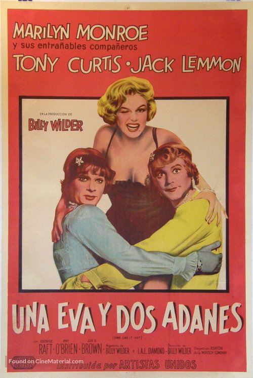 Some Like It Hot - Argentinian Movie Poster