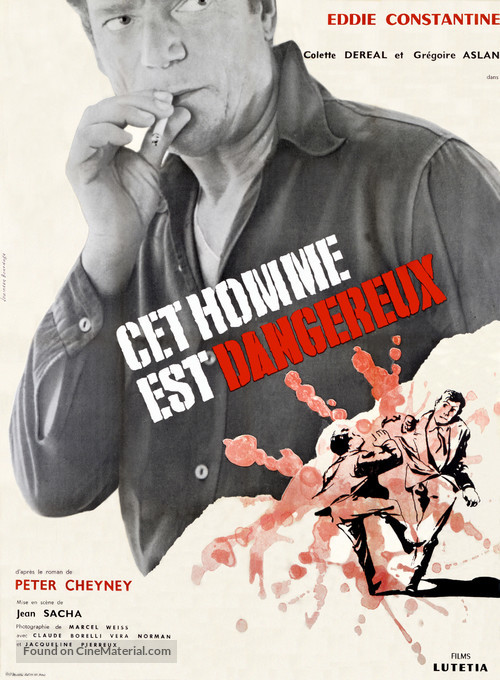 Cet homme est dangereux - French Movie Poster
