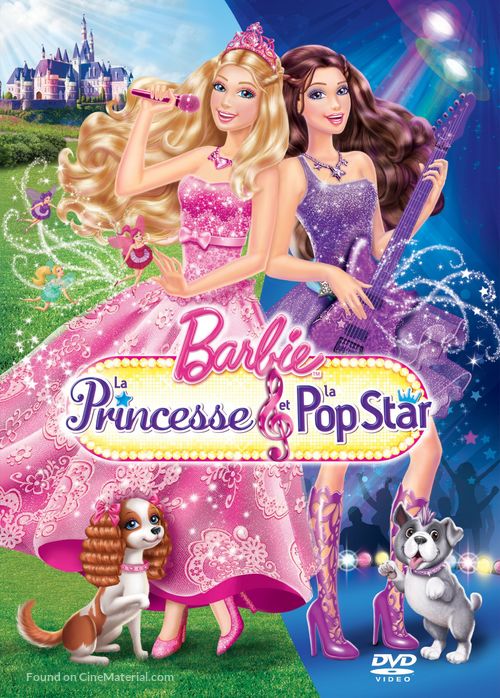 Barbie: The Princess &amp; the Popstar - French DVD movie cover