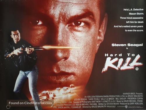 Hard To Kill - British Movie Poster