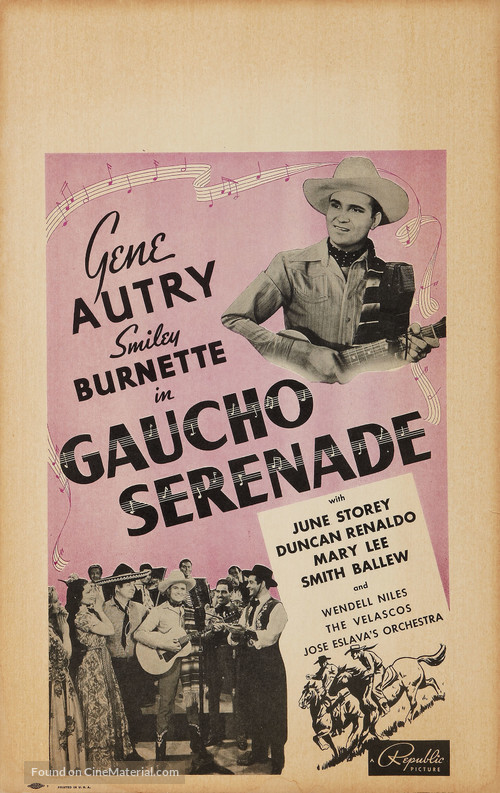 Gaucho Serenade - Movie Poster