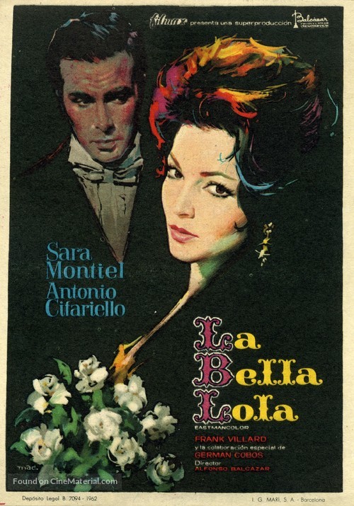 La bella Lola - Spanish Movie Poster