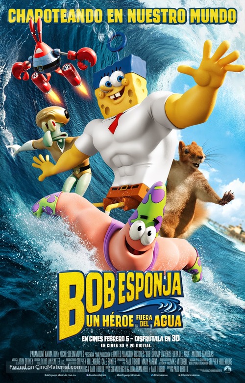 The SpongeBob Movie: Sponge Out of Water - Peruvian Movie Poster