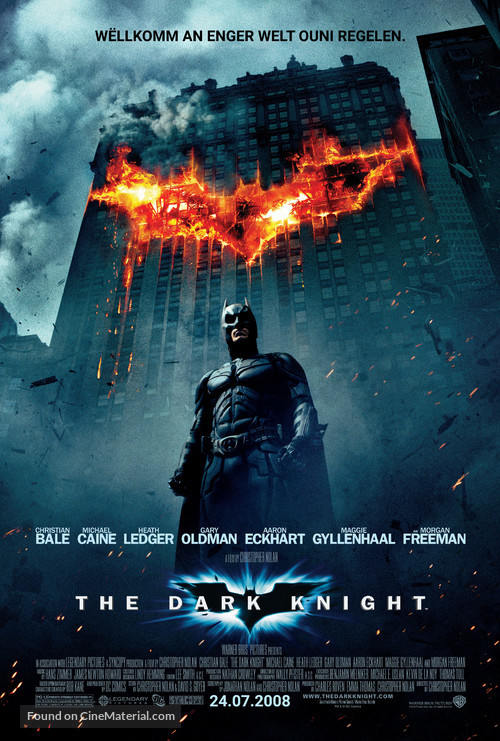 The Dark Knight - Luxembourg Movie Poster