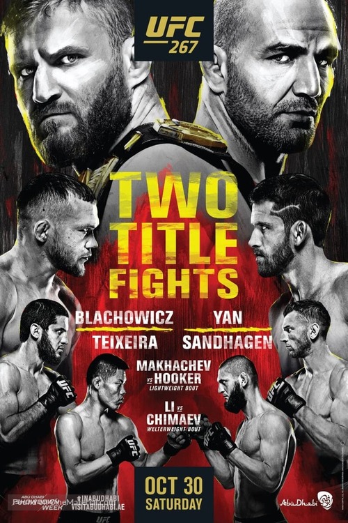 UFC 267: Blachowicz vs. Teixeira - Movie Poster