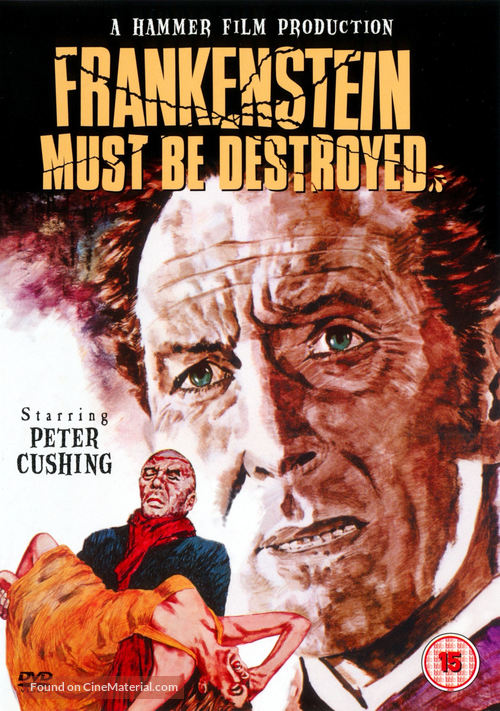 Frankenstein Must Be Destroyed - British DVD movie cover