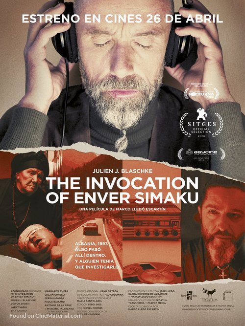 The Invocation of Enver Simaku - Spanish Movie Poster