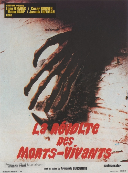 La noche del terror ciego - French Movie Poster