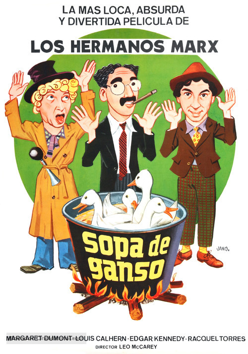 Duck Soup - Spanish Movie Poster