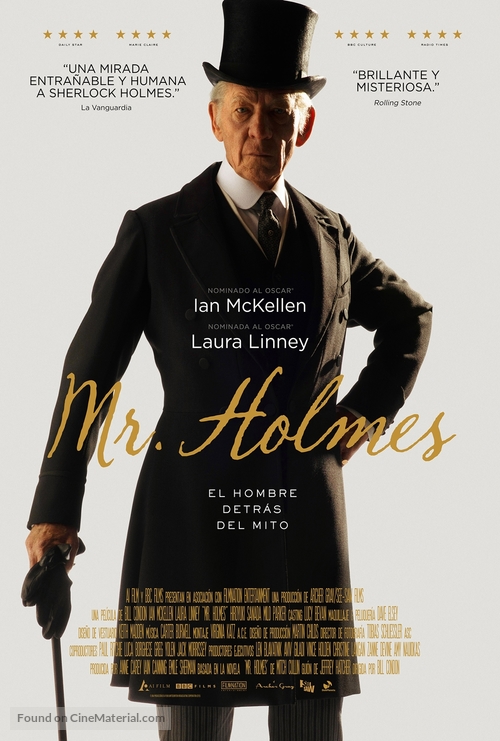 Mr. Holmes - Spanish Movie Poster