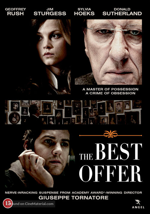 La migliore offerta - Danish DVD movie cover