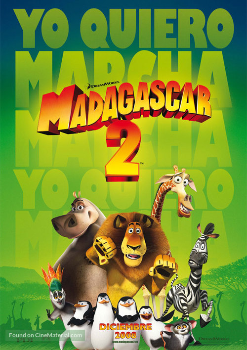 Madagascar: Escape 2 Africa - Spanish Movie Poster