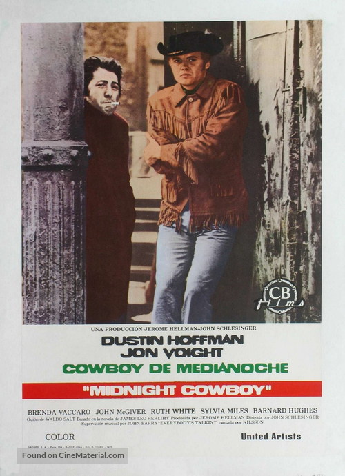 Midnight Cowboy - Spanish Movie Poster
