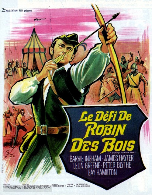 A Challenge for Robin Hood - French Movie Poster