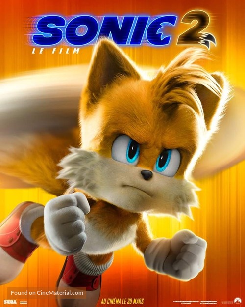 Sonic the Hedgehog 2 - French Movie Poster