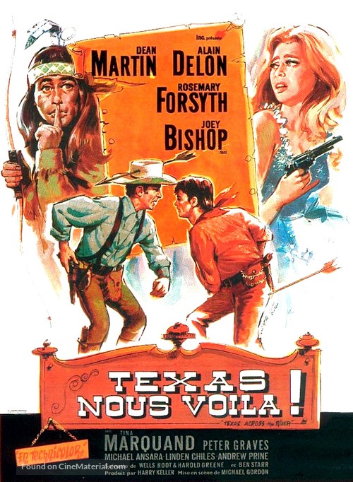 Texas Across the River - French Movie Poster