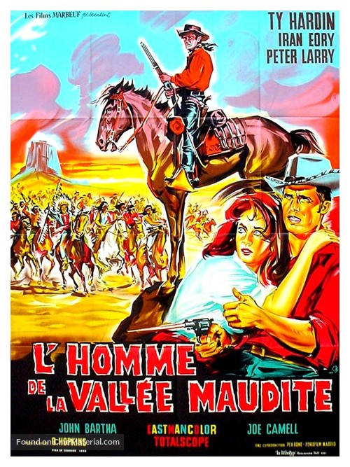L&#039;uomo della valle maledetta - French Movie Poster