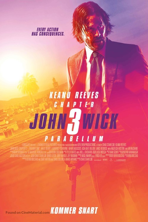 John Wick: Chapter 3 - Parabellum - Danish Movie Poster