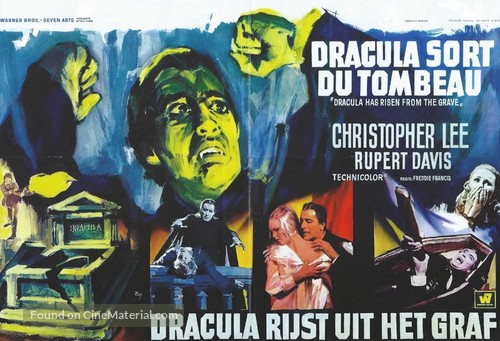Dracula Has Risen from the Grave - Belgian Movie Poster