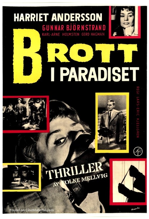 Brott i paradiset - Swedish Movie Poster