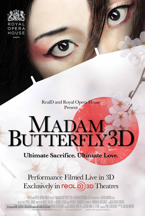 Madam Butterfly 3D - British Movie Poster