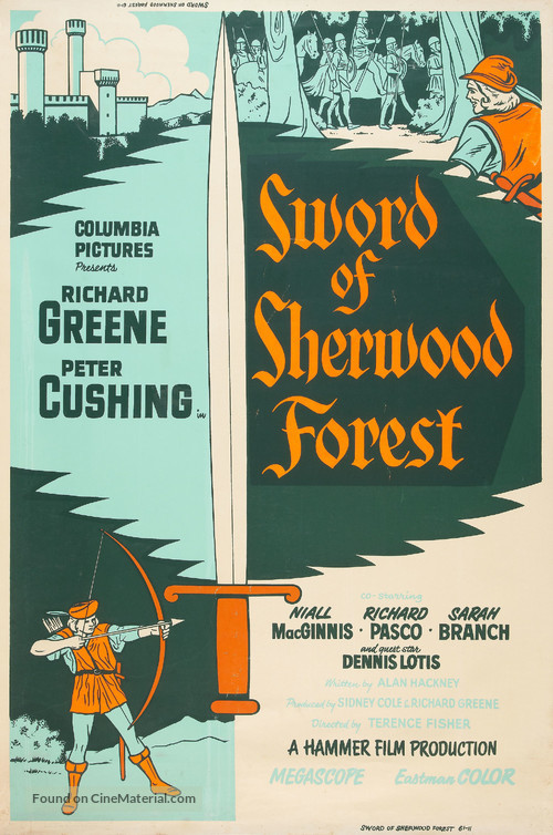 Sword of Sherwood Forest - Re-release movie poster