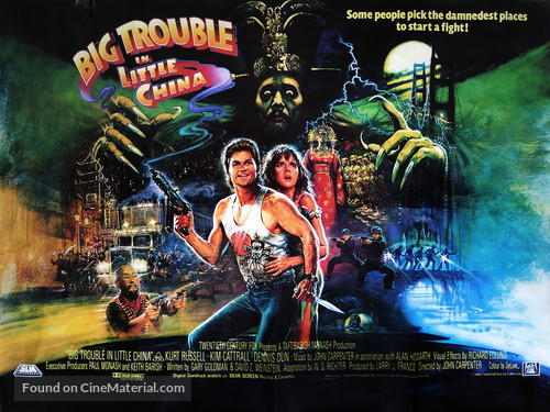 Big Trouble In Little China - British Movie Poster