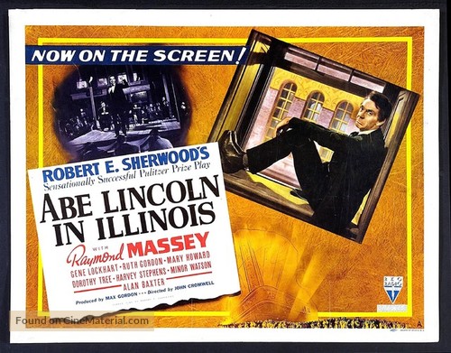 Abe Lincoln in Illinois - Movie Poster