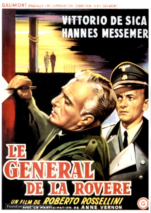 Il generale della Rovere - Belgian Movie Poster