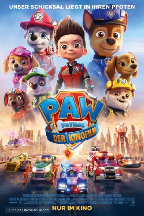 Paw Patrol: The Movie - German Movie Poster