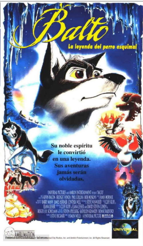 Balto - Spanish Movie Poster