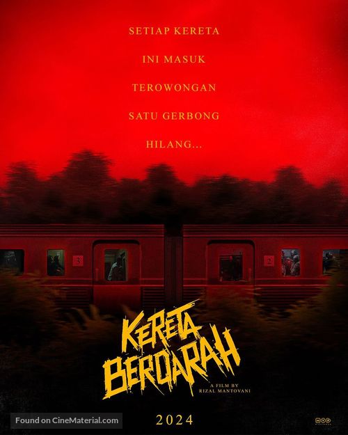 Kereta berdarah - Indonesian Movie Poster