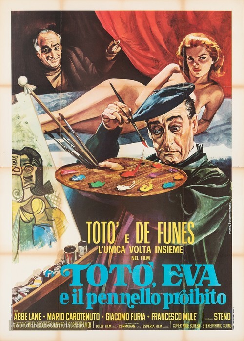 Tot&ograve;, Eva e il pennello proibito - Italian Movie Poster