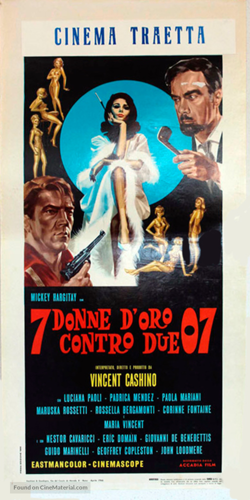 7 donne d&#039;oro contro due 07 - Italian Movie Poster