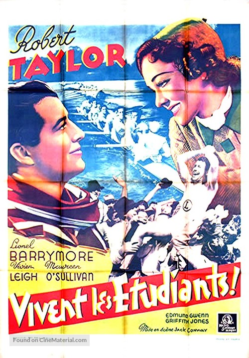 A Yank at Oxford - French Movie Poster