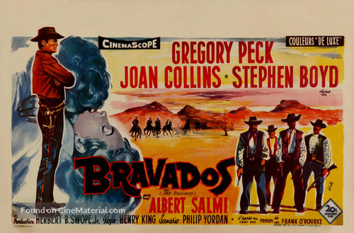 The Bravados - Belgian Movie Poster