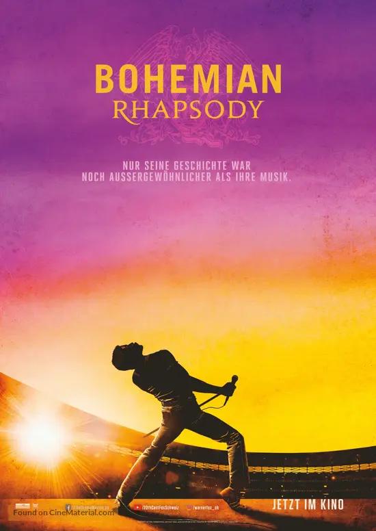 Bohemian Rhapsody - Swiss Movie Poster