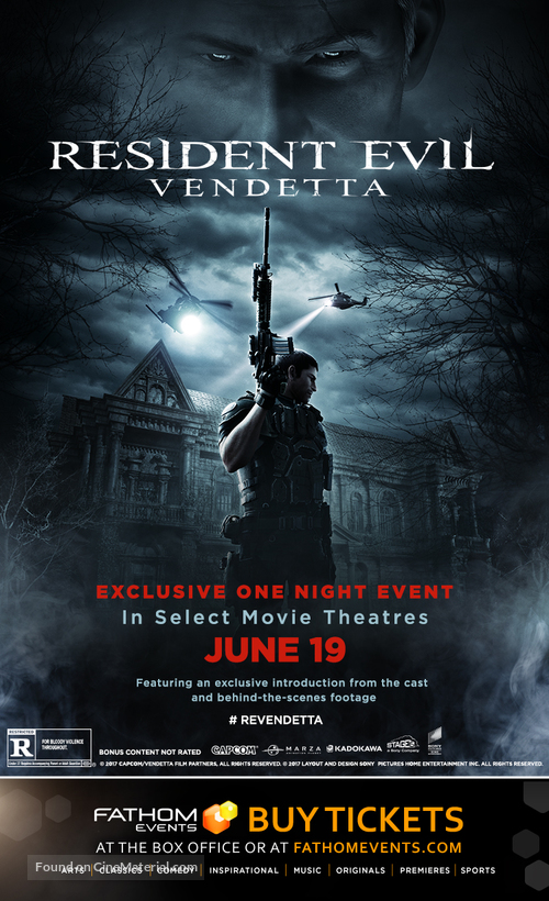 Resident Evil: Vendetta - Movie Poster