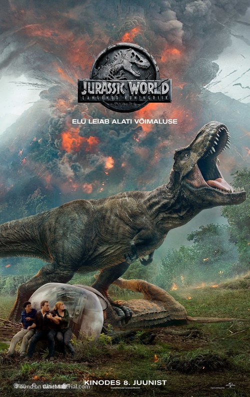 Jurassic World: Fallen Kingdom - Estonian Movie Poster