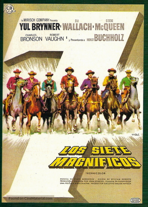 The Magnificent Seven - Spanish Movie Poster