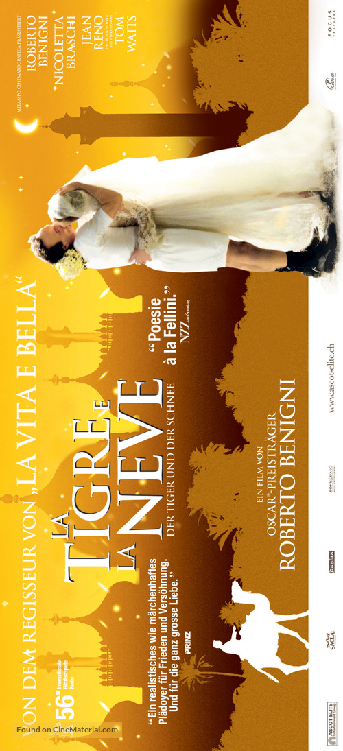 Tigre e la neve, La - Swiss poster