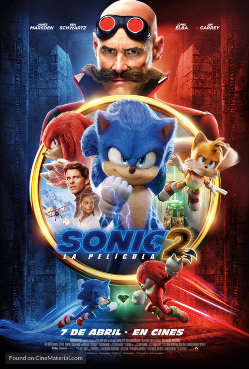 Sonic the Hedgehog 2 - Mexican Movie Poster