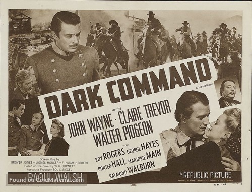 Dark Command - Re-release movie poster