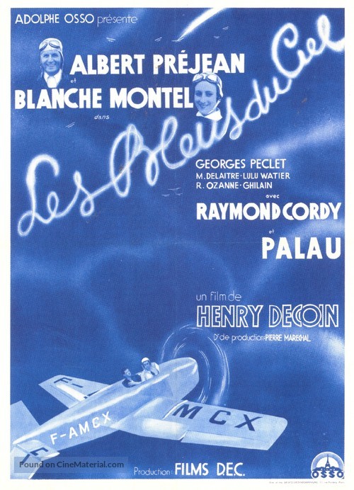 Les bleus du ciel - French Movie Poster
